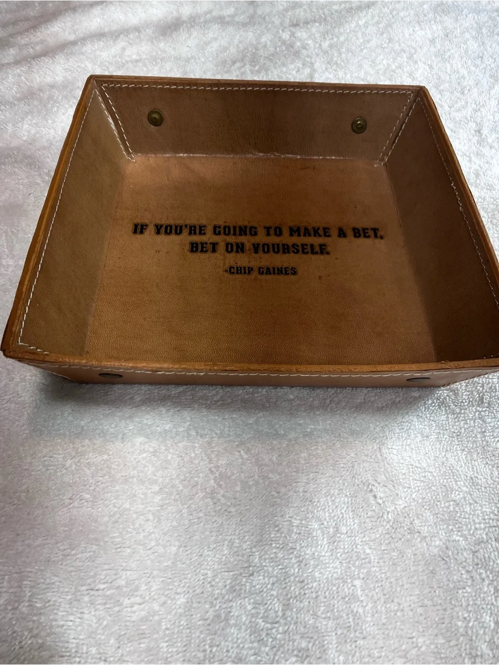 Magnolia Leather Caddy for EDC in Tan Brown Great Condition New